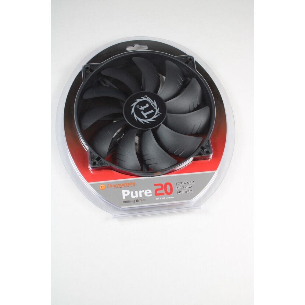Thermaltake Pure 20 Series Quiet High Airflow Case AntiVibration Black 200x30mm.